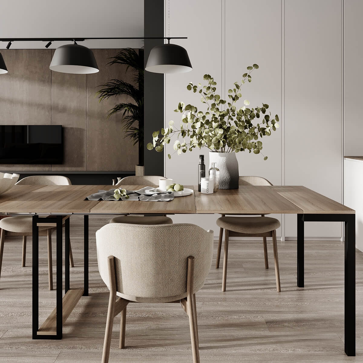 Купити великий стіл у вітальню розкладний Sensei 53(330)x75x90 см – Дуб Сонома за 13824 грн Великий стіл у вітальню розкладний Sensei 53(330)x75x90 см – Дуб Сонома