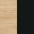 Дуб Арена светлый / Черный