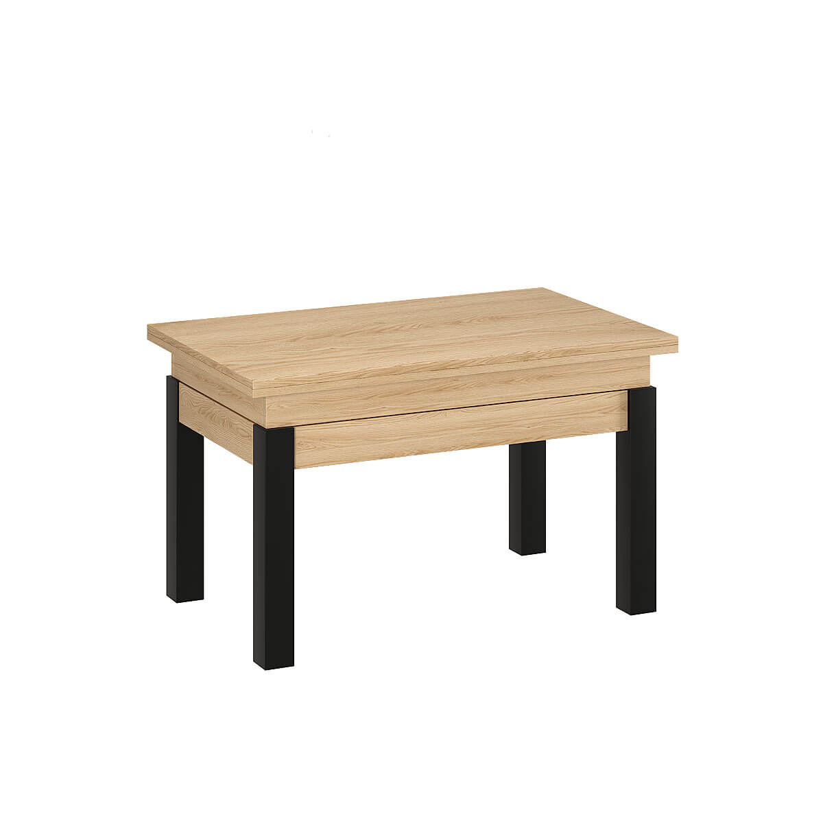 B-Fly coffee table to dining table 120x75x90 cm – Arena Oak Light / Wenge