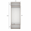 Light №1 Hinged 2-Door Wardrobe - measurements