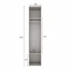 Light №2 Slim Wardrobe - measurements