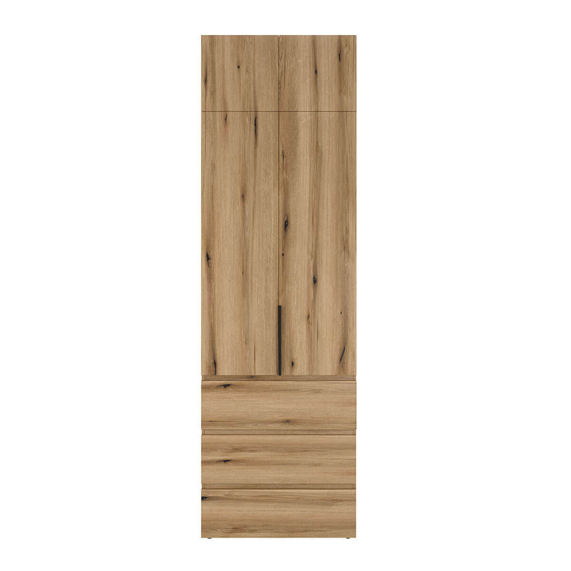 Дводверна шафа з шухлядами та антресоллю Light №2 80x250x50 см – Дуб Евок