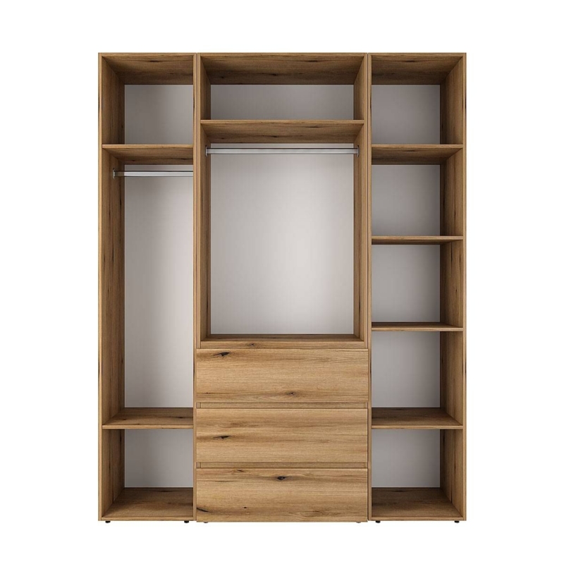 Шафа чотиридверна з антресоллю Light №1 160х250x50 см – Дуб Евок