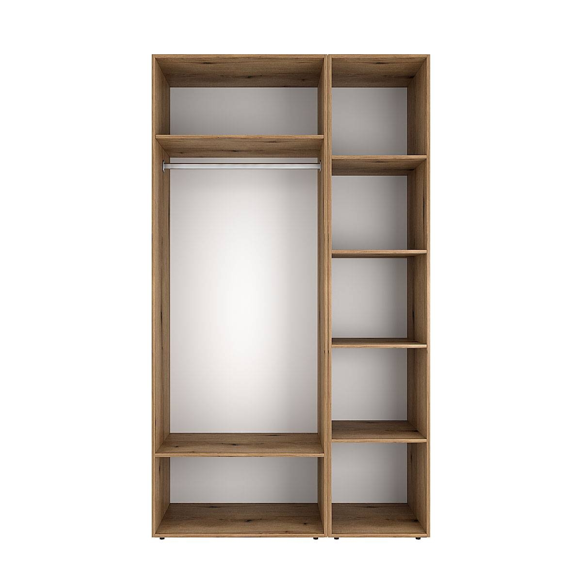 Розпашна шафа з антресоллю на 3 двері Light №12 120х250x50 см – Дуб Евок