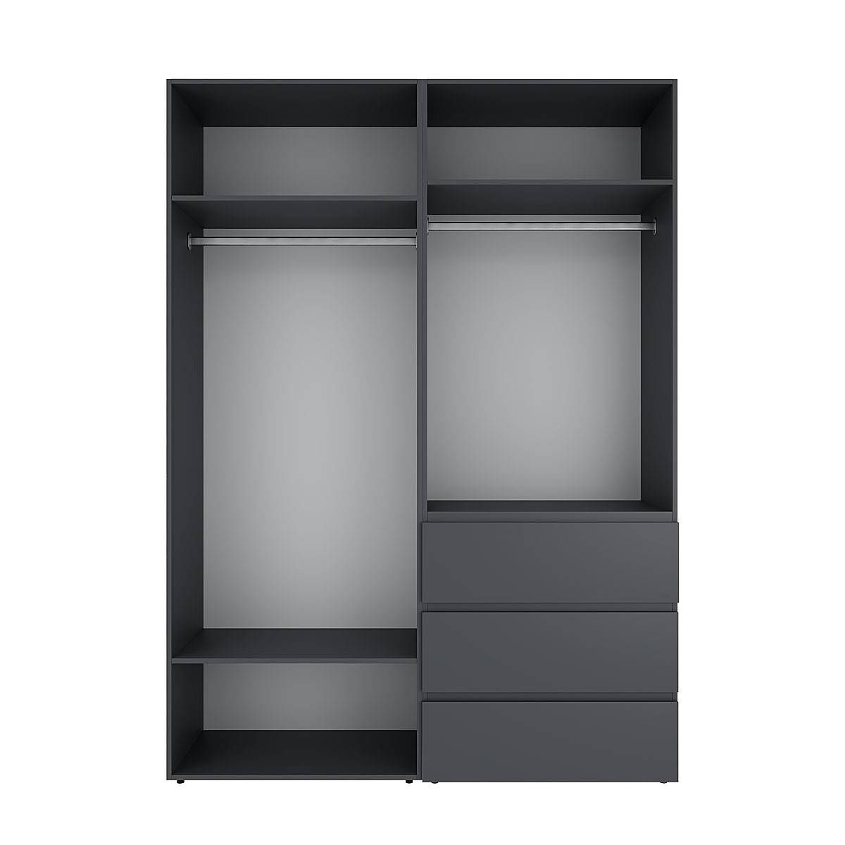 Buy light №5 Four-Door Wardrobe with Top Box 160x250x50 cm – Graphite for 19032 UAH Light №5 Four-Door Wardrobe with Top Box 160x250x50 cm – Graphite
