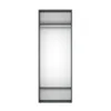 Двухдверный распашной шкаф с антресолью Light №1 80x260x50 см – Графит
