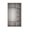Розпашна тридверна шафа з антресоллю Light №12 120х260x50 см – Кашемір