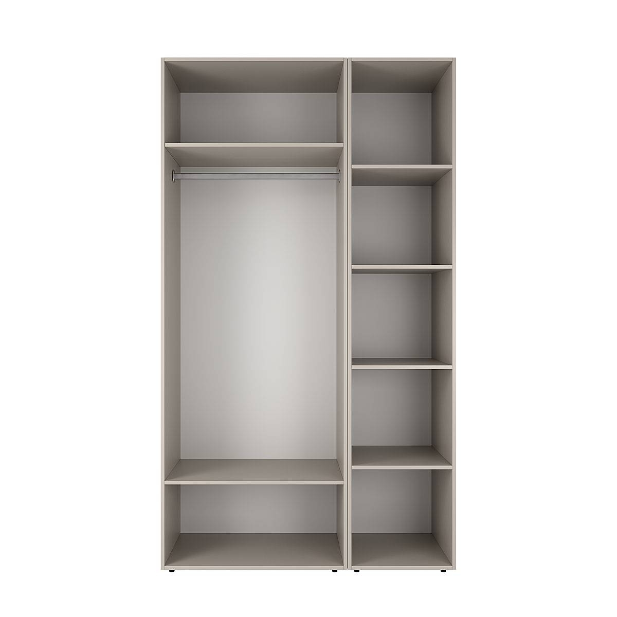 Розпашна тридверна шафа з антресоллю Light №12 120х260x50 см – Кашемір