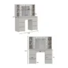 Туалетный столик с зеркалом и подсветкой Kler 120x140/75x43 см - габариты