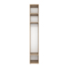 Light №2 Slim Wardrobe with Top Box 40x250x50 cm – Sonoma Oak