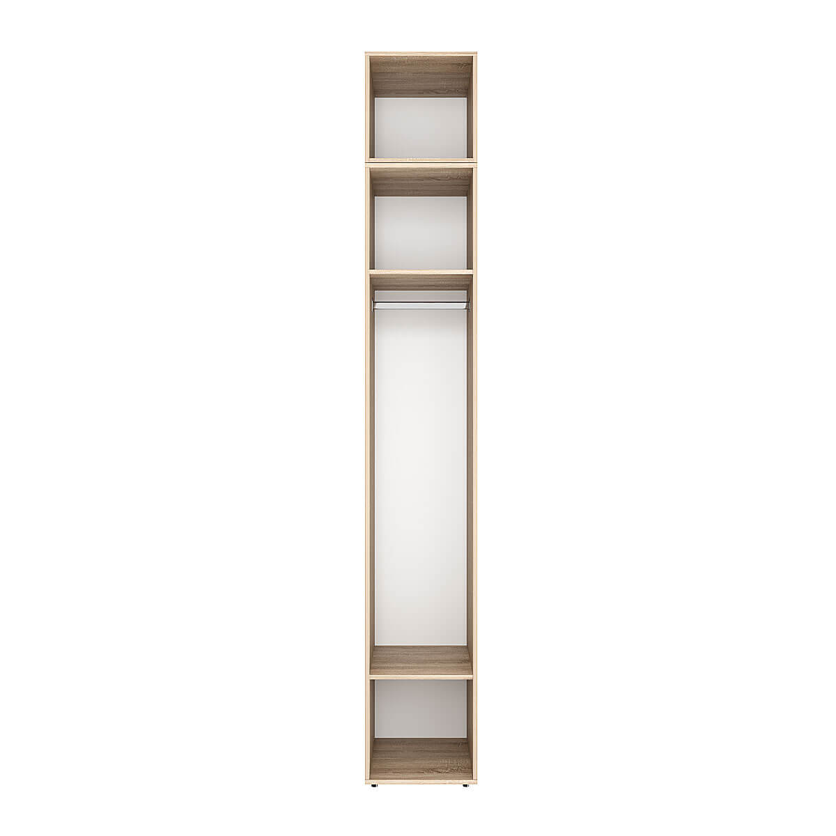 Light №2 Slim Wardrobe with Top Box 40x250x50 cm – Sonoma Oak