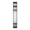 Light №2 Slim Wardrobe with Overhead Storage 40x260x50 cm – Graphite
