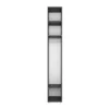 Light №2 Slim Wardrobe with Overhead Storage 40x260x50 cm – Graphite