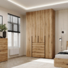 Buy light №1 4-Door Hinged Wardrobe with Top Box 160x250x50 cm – Evoke Oak for 22176 UAH Light №1 4-Door Hinged Wardrobe with Top Box 160x250x50 cm – Evoke Oak
