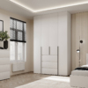 Чотиридверна шафа з антресоллю Light №1 160х260x50 см – Білий діамант