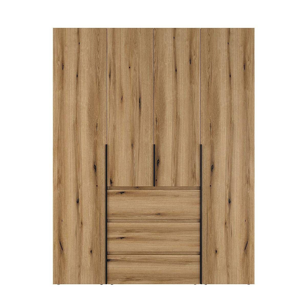 Buy light №1 4-Door Hinged Wardrobe with Top Box 160x250x50 cm – Evoke Oak for 22176 UAH Light №1 4-Door Hinged Wardrobe with Top Box 160x250x50 cm – Evoke Oak