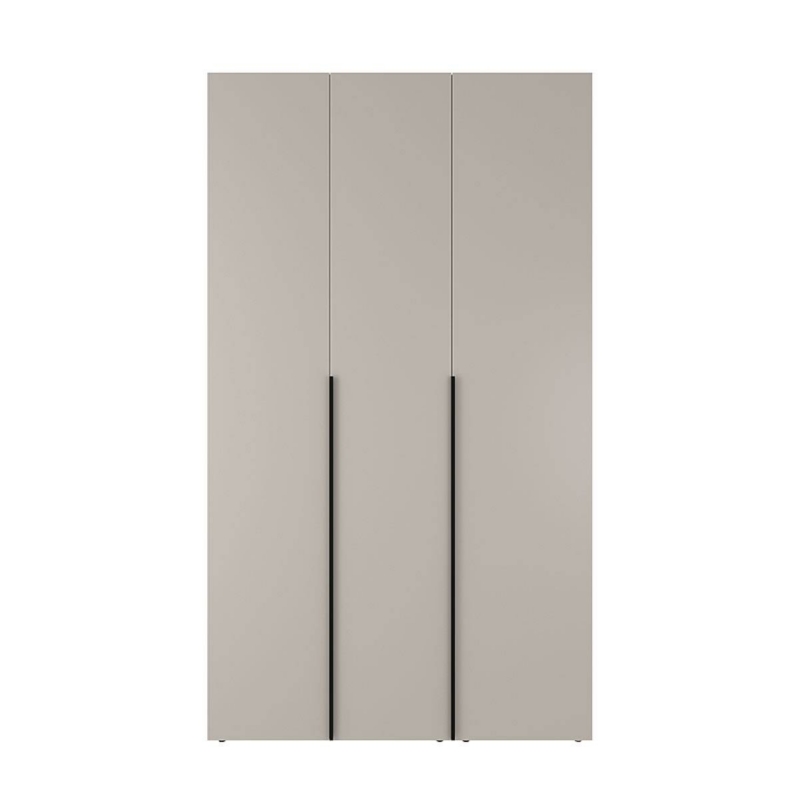 Розпашна тридверна шафа з антресоллю Light №12 120х260x50 см – Кашемір