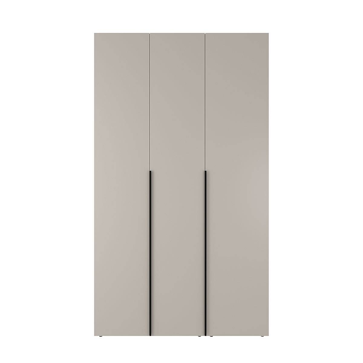 Розпашна тридверна шафа з антресоллю Light №12 120х260x50 см – Кашемір