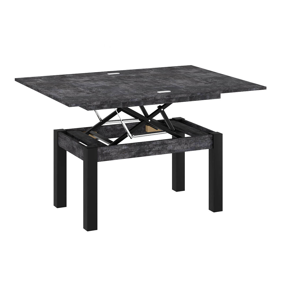 B-Fly Metal Transforming Coffee table 120x75x90 cm – Dark Concrete / Black