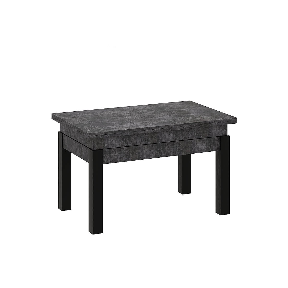 B-Fly Metal Transforming Coffee table 120x75x90 cm – Dark Concrete / Black