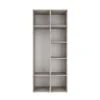 Light №13 Hinged Door Wardrobe with Two Doors and Top Box 80x260x50 cm – Cashmere