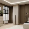 Light №13 Hinged Door Wardrobe with Two Doors and Top Box 80x260x50 cm – Cashmere