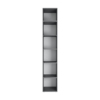 Light №1 Thin Wardrobe with Overhead Storage 40x260x50 cm – Graphite