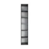 Шкаф-пенал закрытый с полками и антресолью Light №1 40x260x50 см – Графит