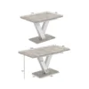 Urban modern extendable dining table 120(160)x75x80 cm - measurements