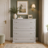 Inessa white dresser drawers 102x90x40 cm – White Supermate
