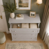 Inessa white dresser drawers 102x90x40 cm – White Supermate